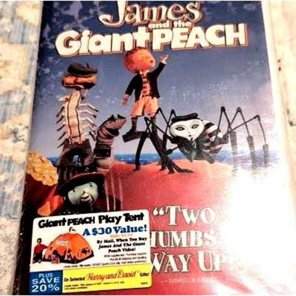 Walt Disney James and the Giant Peach VHS 1996 PG - Free Shipping on +